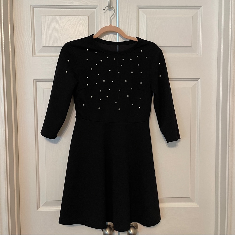 Black mini dress